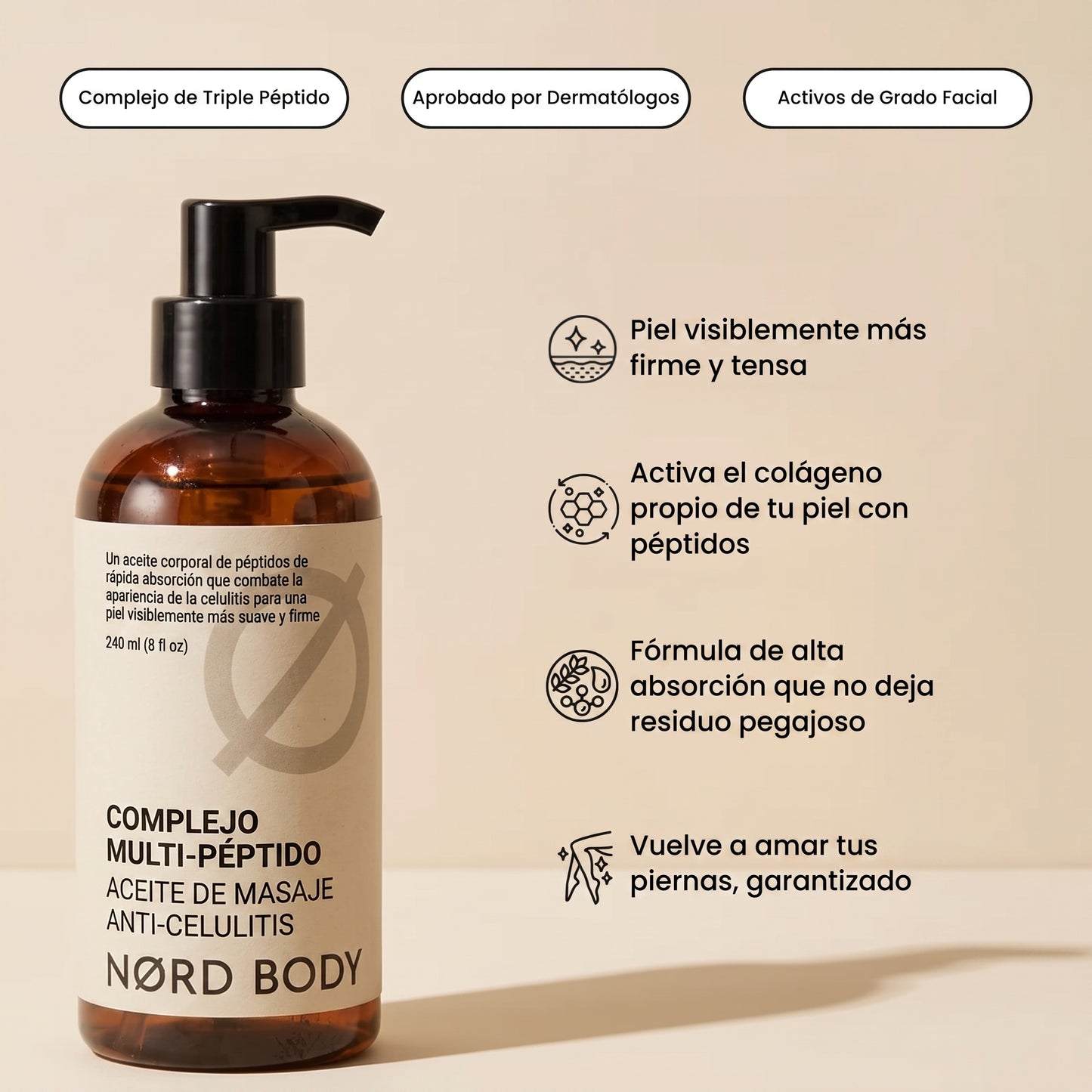 NØRD BODY – Aceite Corporal Anticelulitis y Antiflacidez