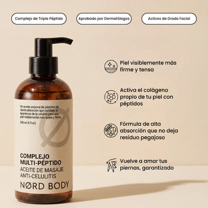 NØRD BODY – Aceite Corporal Anticelulitis y Antiflacidez